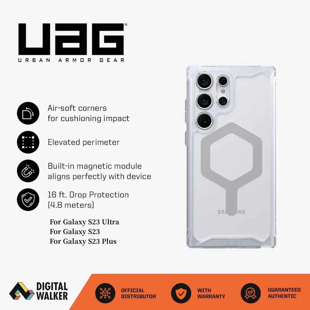 

Original UAG Plyo Pro with MagSafe Case for Samsung Galaxy S23 Ultra/ S23 PLUS S23+/S23 uag Clear Cover