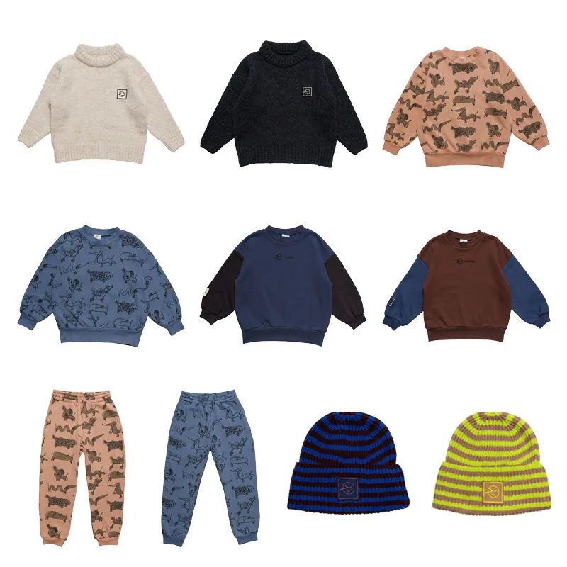 

Kids Wyn Sweatshirt and Pants Suit For Toddler Boys Girls Cotton Outwear Sports Sweatshirt Set For Children