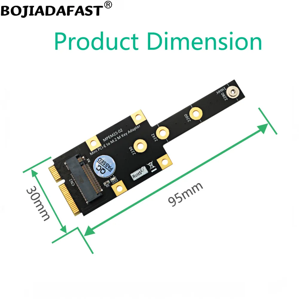 Интерфейс Mini PCI-E MPCIe для NGFF M.2 Key-M 2230 2242 2260 2280 M2 NVME SSD-адаптер-конвертер