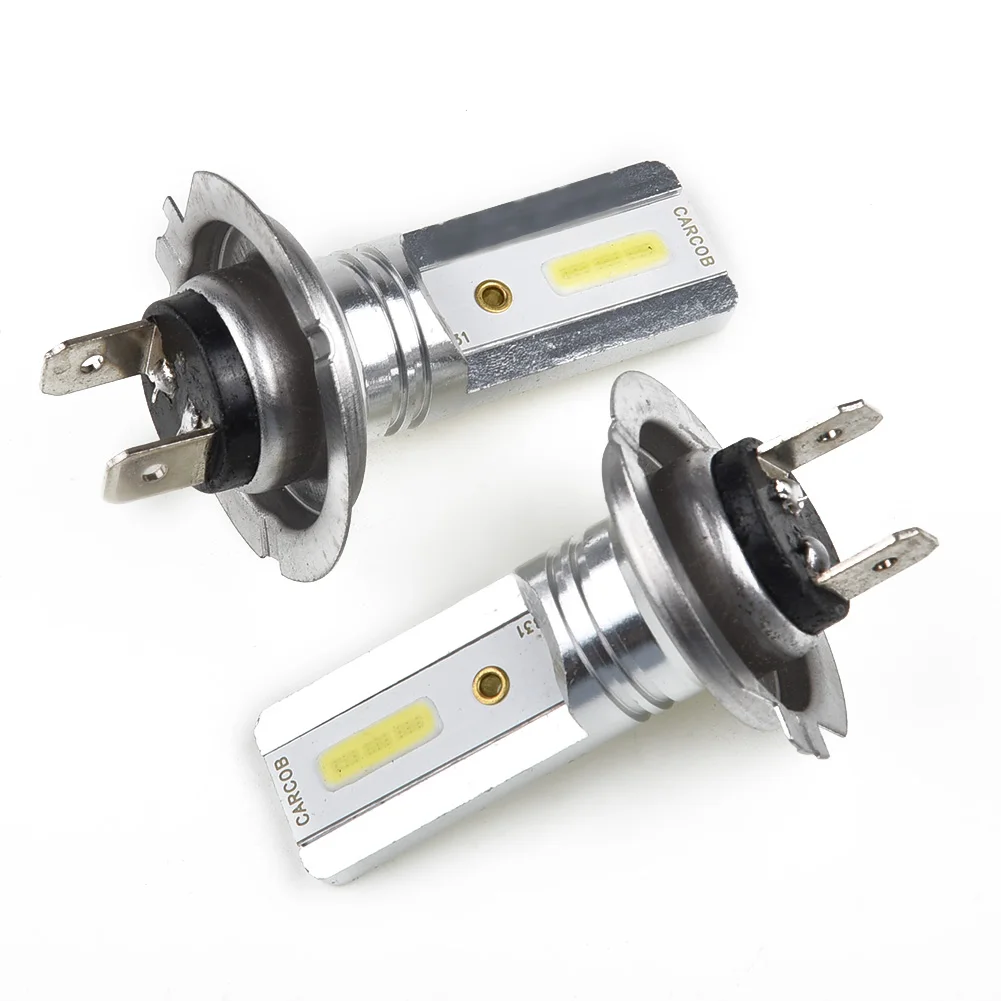 

2Pcs LED Headlight Parts Waterproof White 6500K Accessories Auto Bulbs H7