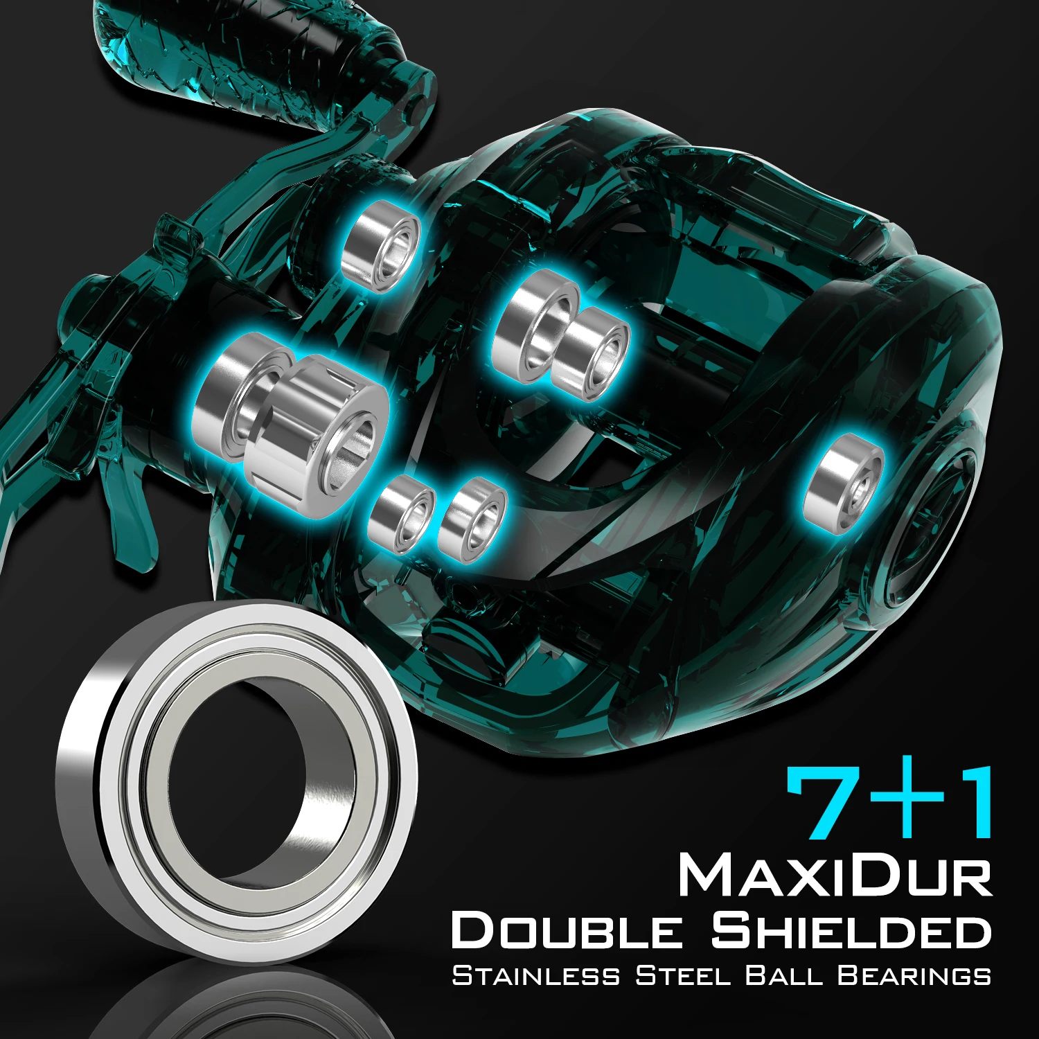 KastKing Crixus 7+1BBs 8KG Max Drag 206g Super Light Weight Baitcasting Reel Magnetic Brake System Freshwater Fishing Coil - купить по