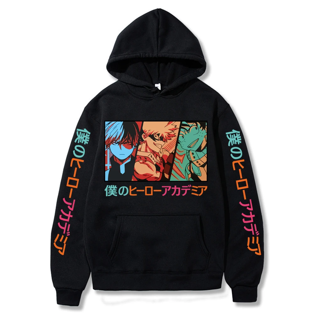 

2022 Japan hot hoodie with hood pullover animation print casual hoodie for men and women anime hoodie