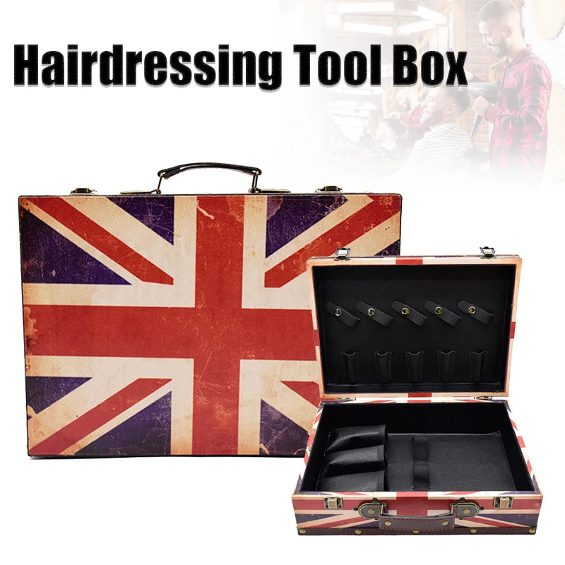 

Fashion Salon Hairdressing Barber Tool Box Hair Stylist Clipper Scissors Comb Storage Carrying Tools Case BarberShop Suitcase