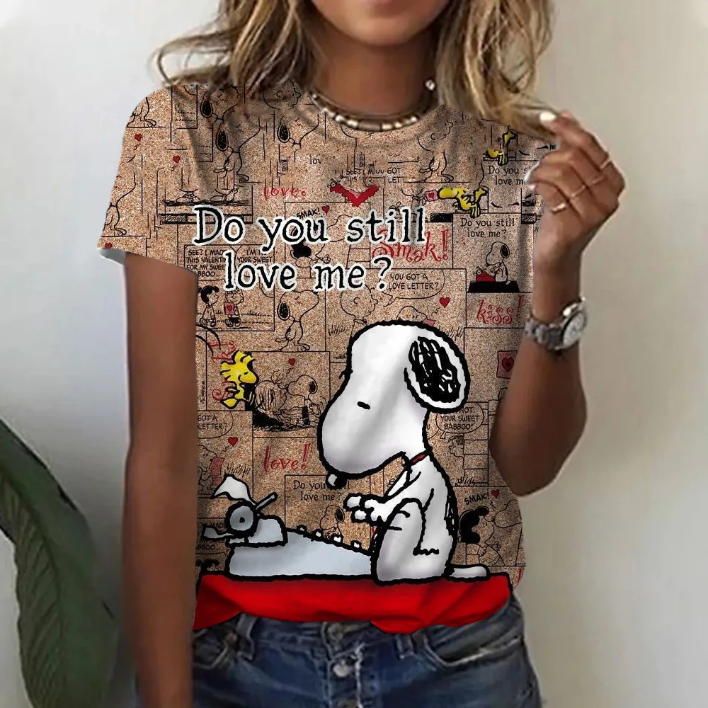 Женская футболка с принтом Snoopy новый пуловер в китайском стиле для женщин