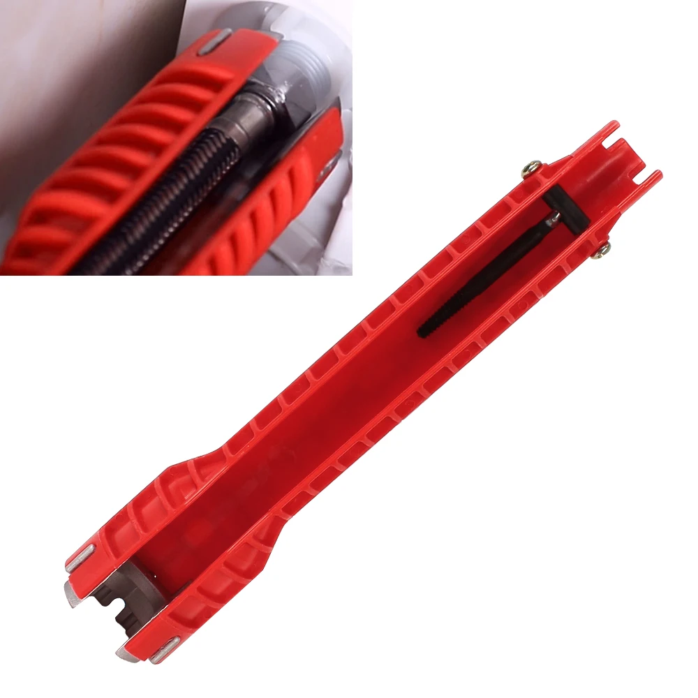 

Инструмент для обслуживания кухонной раковины, гаечный ключ для ремонта, гаечный ключ 8 в 1, противоскользящий гаечный ключ для ванной комна...