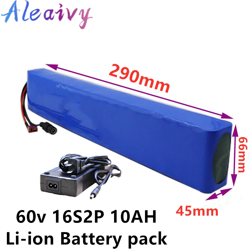

60V 10AH 1000W Lithium ion Battery 67.2V 10000mAh electric bike battery electric wheelchair battery e motorcycle battery+charger