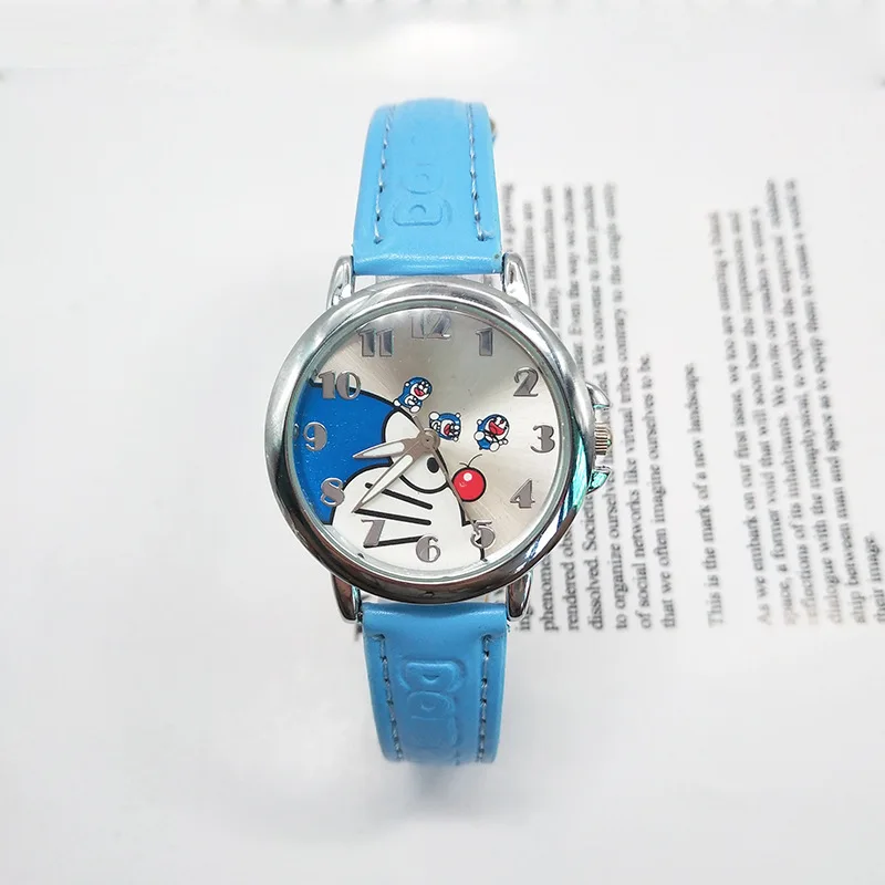 Новинка детские часы Disney Doraemon фигурка героя аниме светящиеся кварцевые подарки