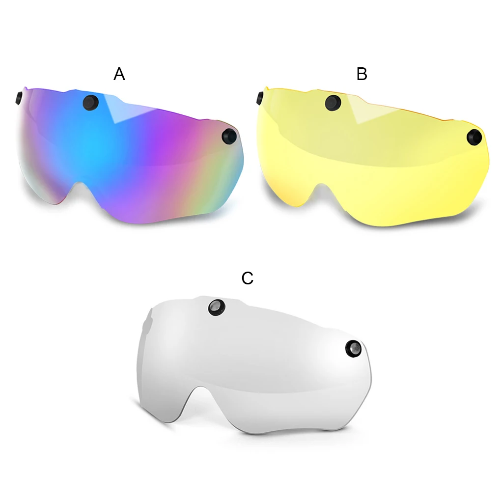 

2/3/5 Helmet Goggles Handy Installation Windproof Replaced Part Unisex Multicolored Helmets Glasses Road Sunproof Lens Colorful