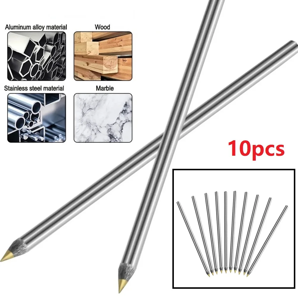 

10PCS Diamond Glass Tile Cutter Carbide Scriber Cutting Wheel Hard Metal Lettering Pen Tool Cutting Machine Construction Tools