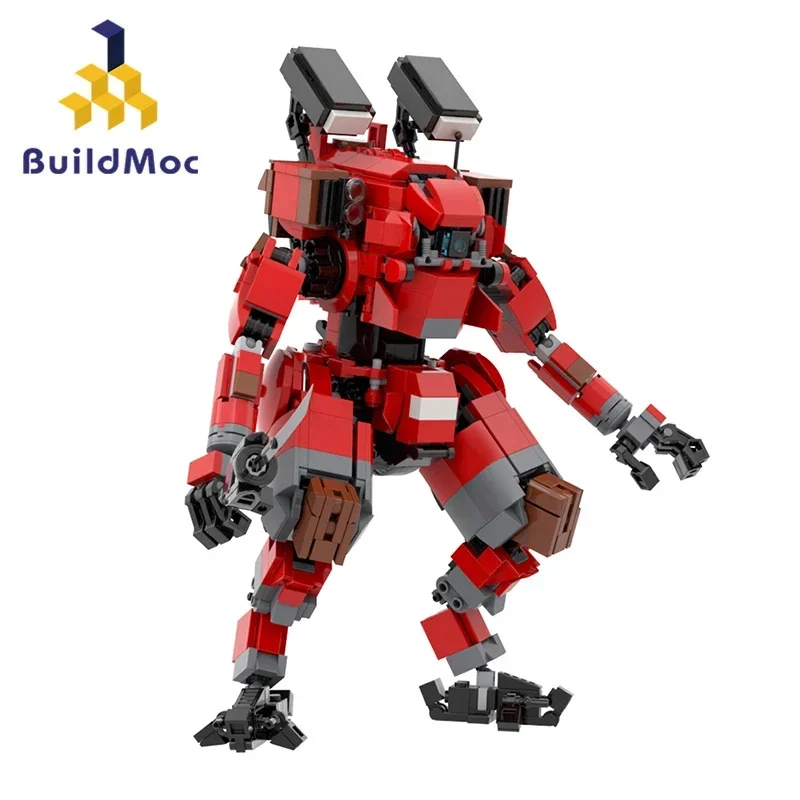 Конструктор BuildMoc Vanguarded Titan MOB-1316 набор строительных блоков для роботов Titanfall