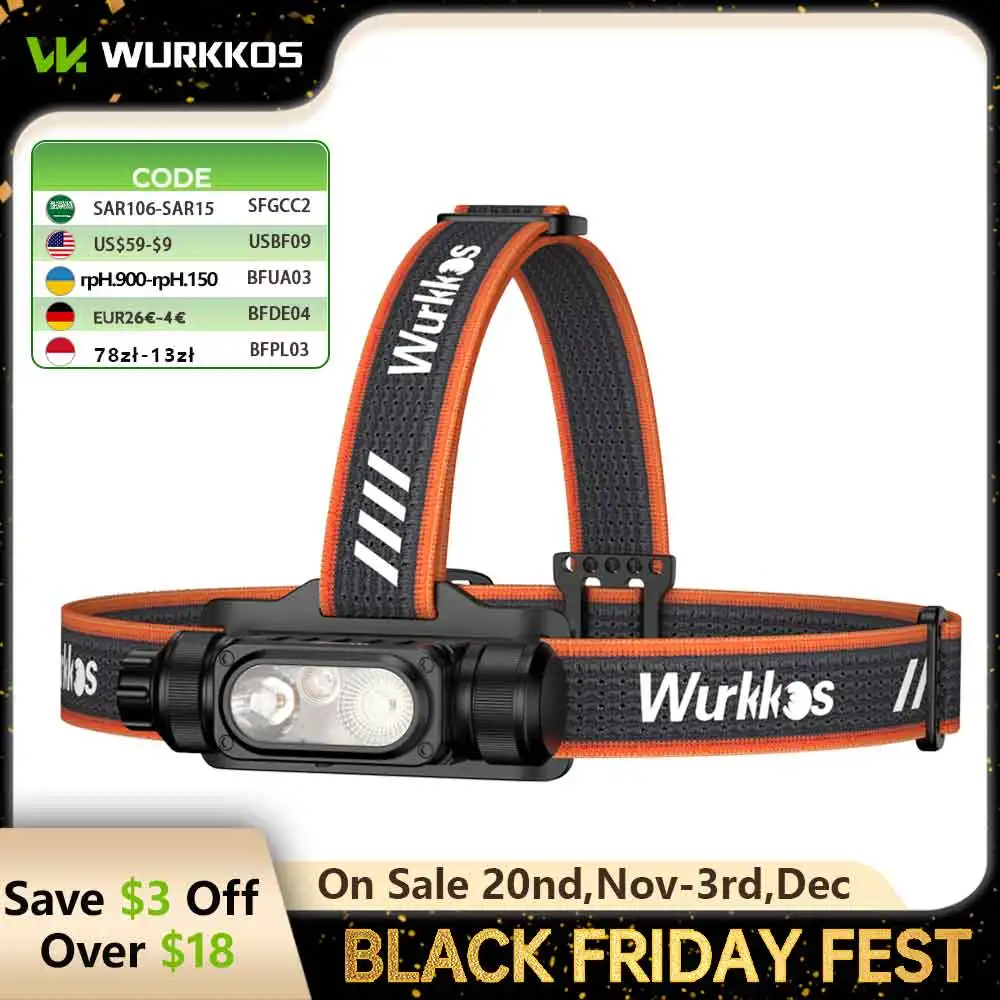 

Налобный фонарь Wurkkos HD16 2500лм