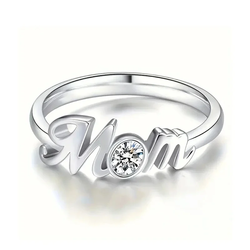 Huitan модные кольца из стерлингового серебра 925 пробы для мамы необычный подарок