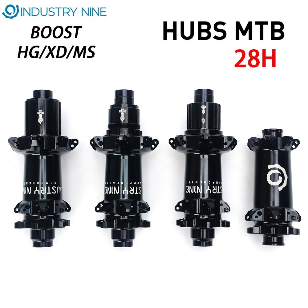 

INDUSTRY NINE MTB 28H BicycleParts Black Bike Hub BOOST 110X15 148X12 HG/XD/MS