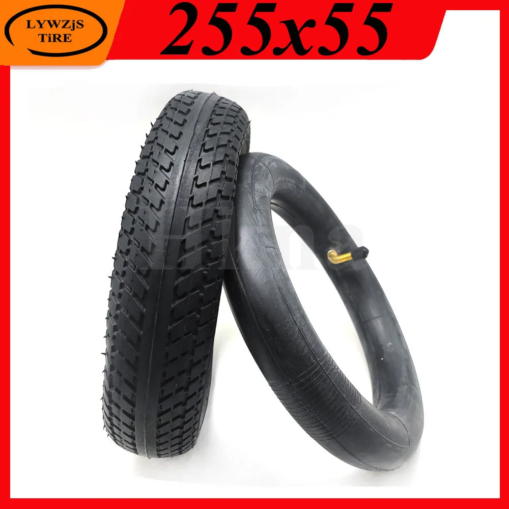 

10 Inch 255x55 Inner and Outer Tyre 255*55 Pneumatic Tire for Children's Tricycle, Baby Carriage Accessories