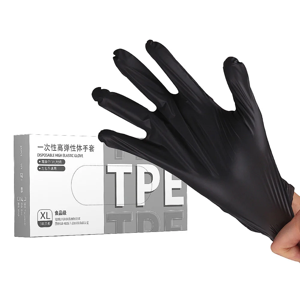 

Нитриловые перчатки 100 шт., одноразовые латексные перчатки для телефона, 7 цветов на выбор, защита рук, товары для ресторанов