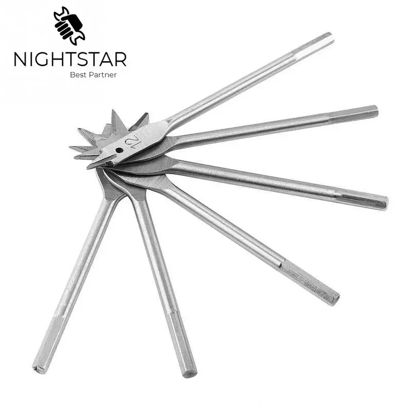 

Набор перовых сверл Krachtige 6 шт., 10-25 мм