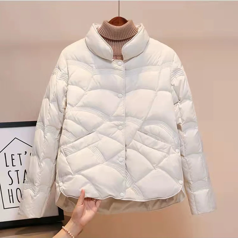 Women Winter Down Puffer Jacket, Hooded Ladies Vintage Parkas Pockets Female Coat Jacket