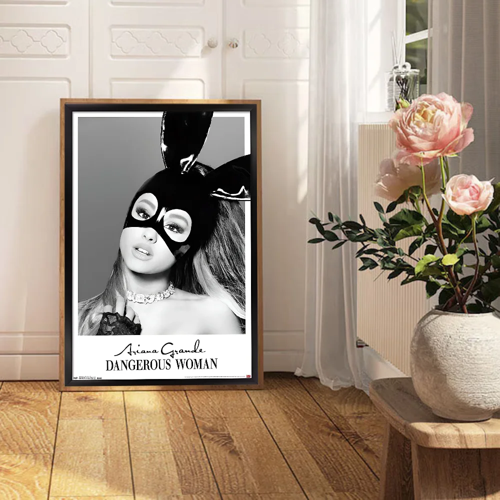 A-Ariana G-Grande Anime Posters Sticky HD Quality Wall Art Retro For Home Kawaii Room Decor