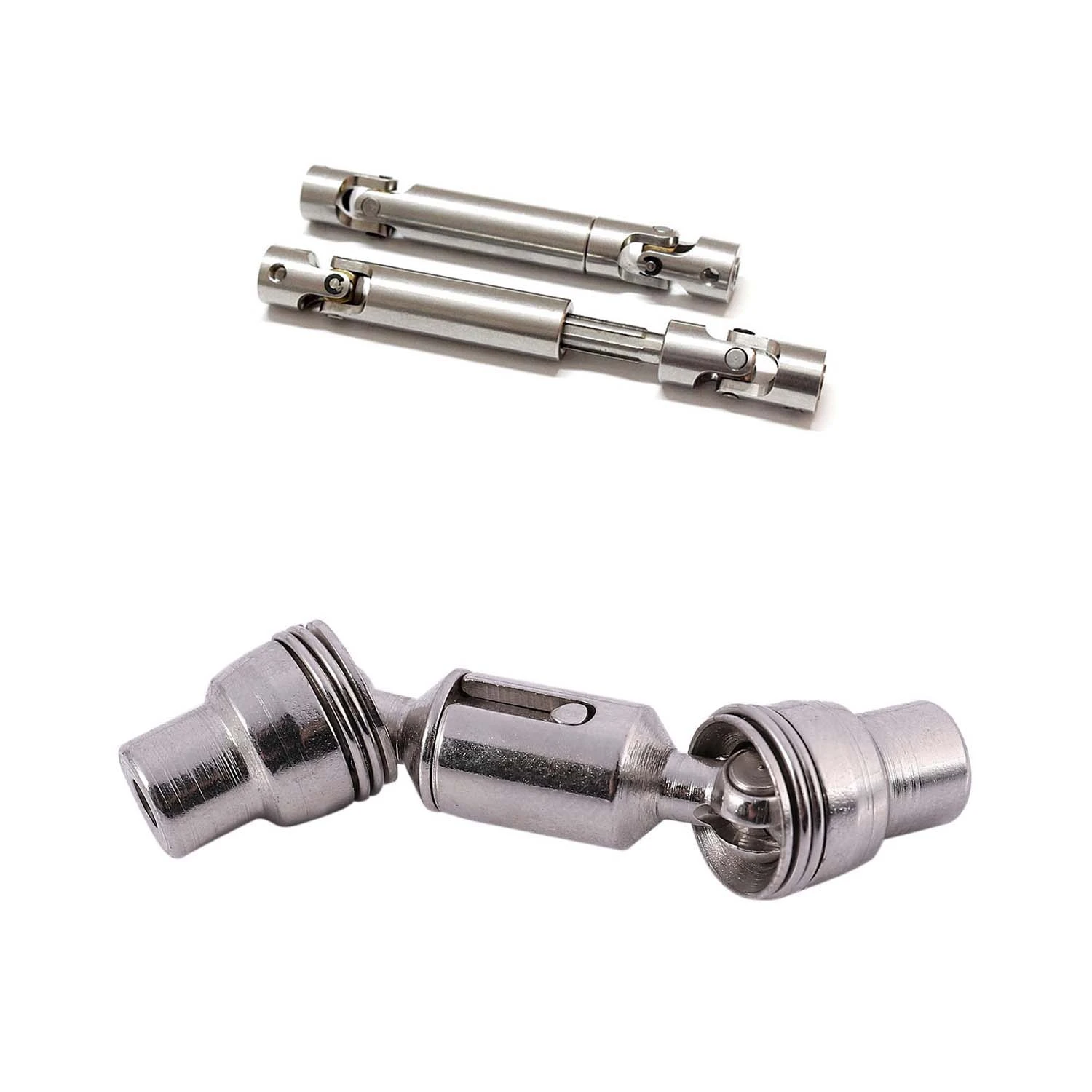 

1Set Metal Drive Rear Axle Shaft Set For WPL 1/16 6WD B16 & 2 Pcs Metal Drive Joint Shaft CVD For SCX10 D90 90021 90028