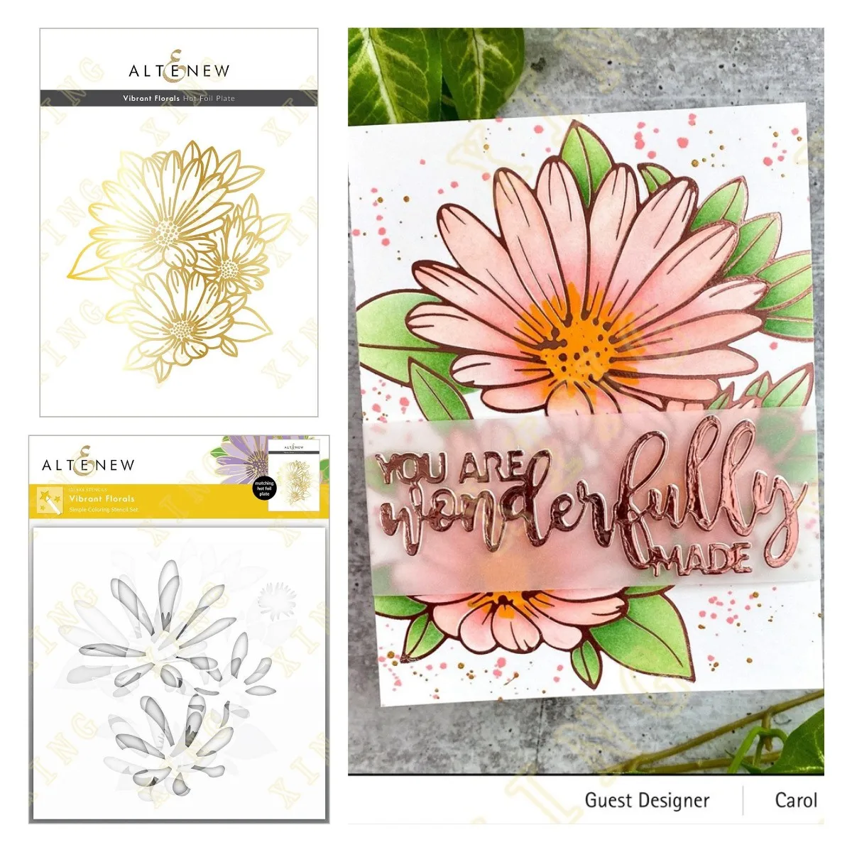 

New Vibrant Florals Metal Cutting Dies Stencil Hot Foil Scrapbook Diary Decoration Embossing Template Diy Greeting Card Handmade