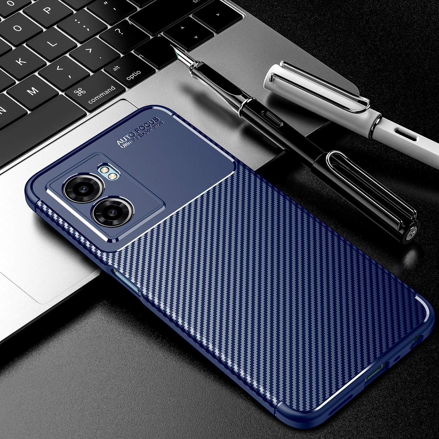 

Phone Case For OPPO K10 4G 5G Camera Lens Protective Cover Luxury Ultra Thin Lightweight Carbon Fiber Shell