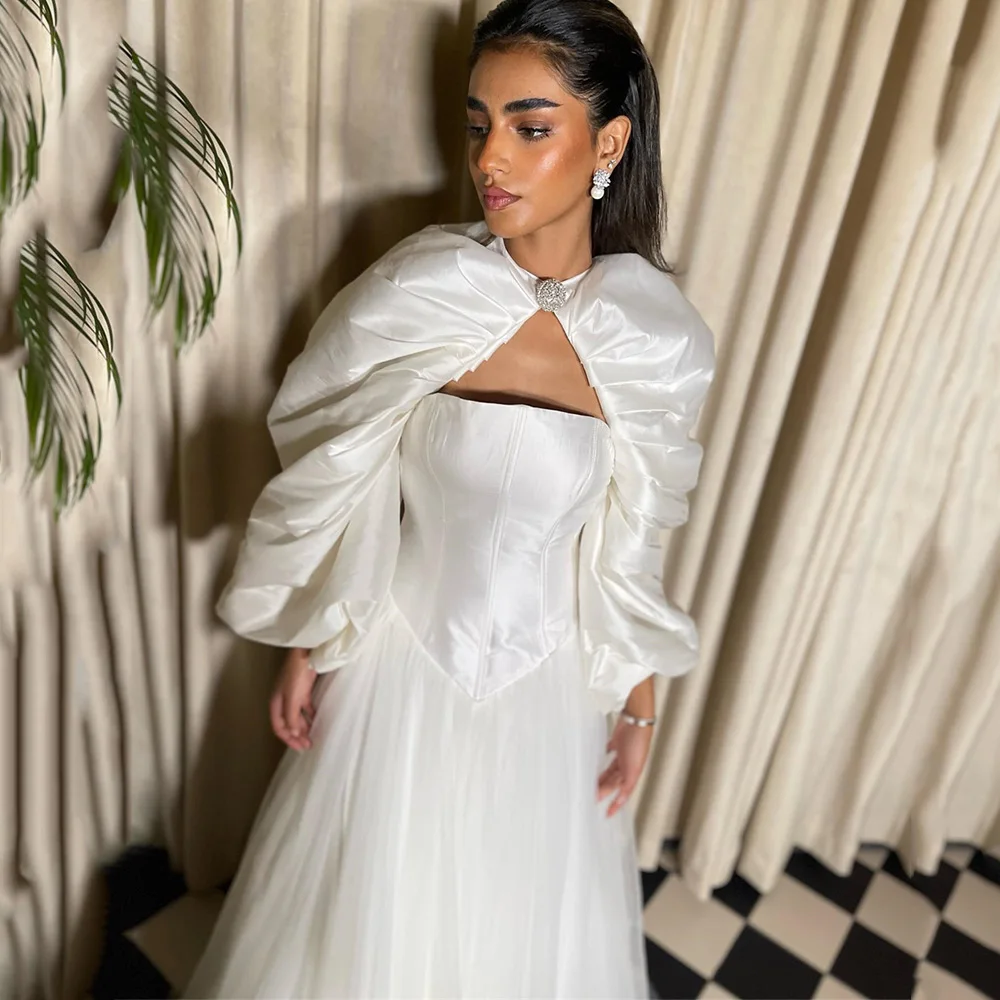 

Белое ТРАПЕЦИЕВИДНОЕ Тюлевое лоскутное платье с длинным рукавом, Сексуальные вечерние платья с открытой спиной, Сетчатое платье, платье для выпускного вечера, роскошное платье