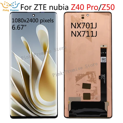 Для ZTE nubia Z40 Pro кодирующий преобразователь сенсорного экрана в сборе для Zte nubia z40Pro NX701J ЖК-дисплей для ZTE nubia Z50 LCD NX711J