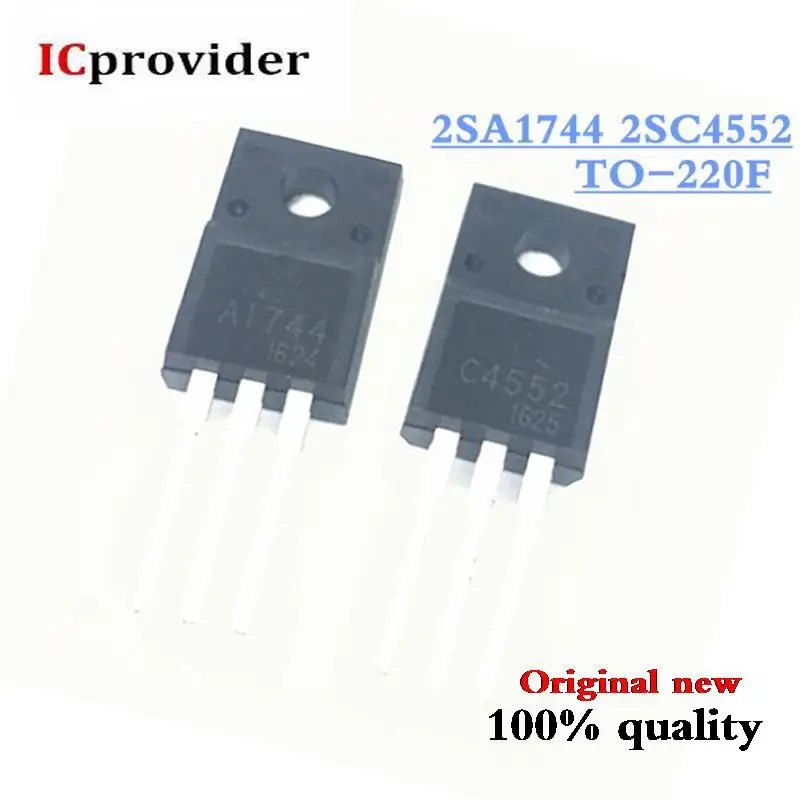 20 шт./лот 10 шт. 2SA1744 + 2SC4552 A1744 C4550 C4552 IC лучшее качество | Электронные компоненты и