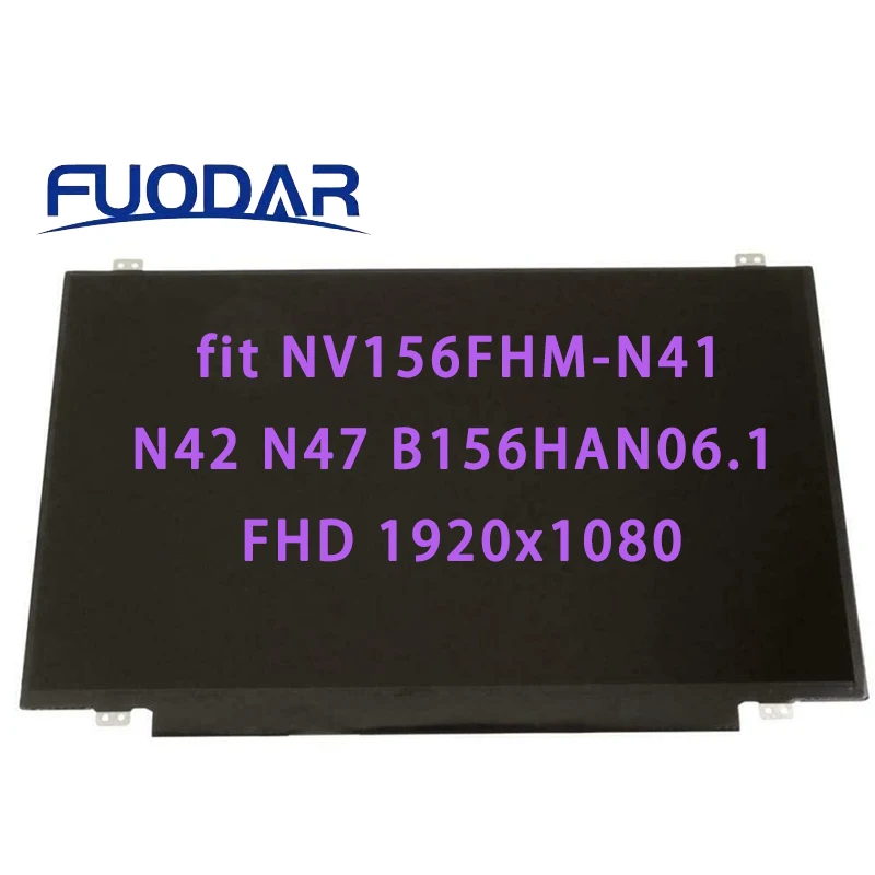 

15.6 Inch Laptop LCD Screen NV156FM N42 V8.0 Fit NV156FHM-N41-N42-N47-B156HAN06.1 FHD 1920×1080