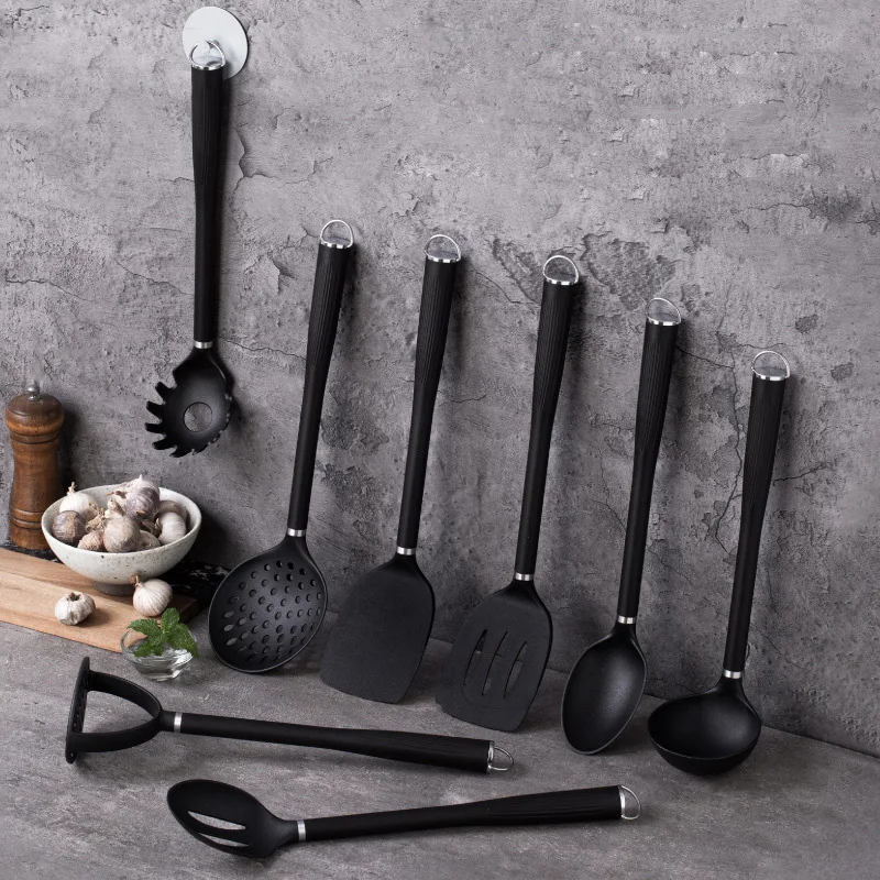 

Heat Resistant Silicone Kitchen Utensils Nonstick Silicone Spatula Soup Spoon Kitchen Accessories Baking Tools