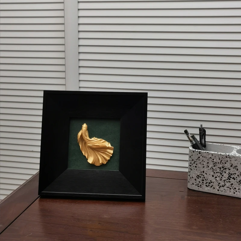 Легкая роскошная смола ручной работы трехмерная рельефная скульптура