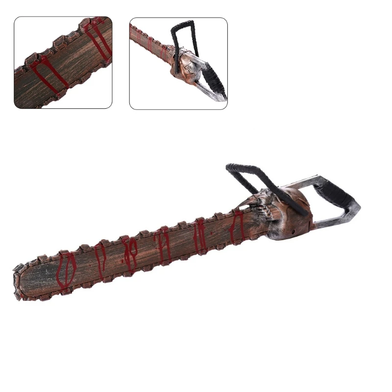 Halloween Weapons Fake Chainsaw Props Bloody Real Size Devil Punk Party Arme Factice Gift Realistic Cosplay Costume Accessories