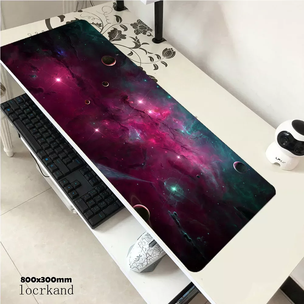 

Nebula mousepad 900x400x3mm gaming mouse pad locked edge gamer mat computer desk padmouse keyboard High end gifts play mats|Mous