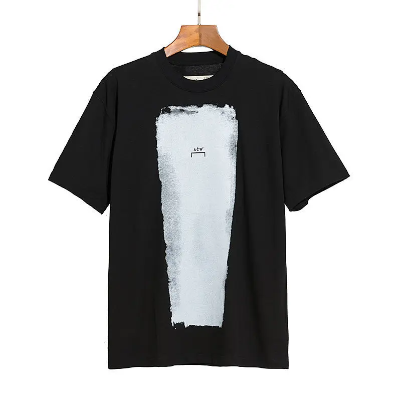 

Летняя Новинка 2023, свободная хлопковая футболка с коротким рукавом, круглым вырезом и принтом граффити