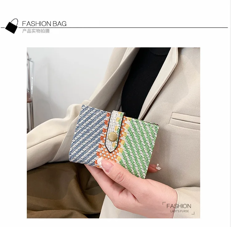 Женский кошелек в винтажном стиле новый для карт складной монет