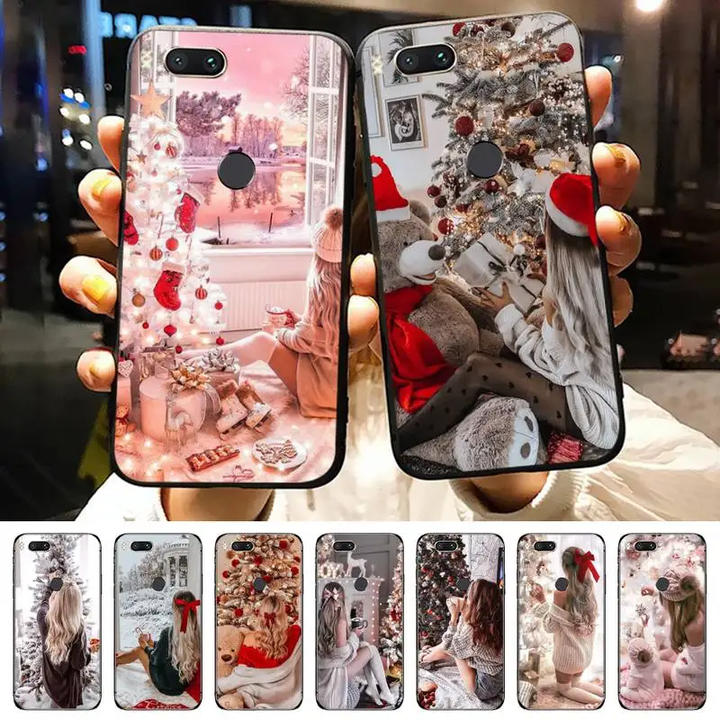 

christmas fashion girl new year gifts best friend Phone Case For Xiaomi Redmi note 7 8 9 11 i t s 10 A poco f3 x3 E pro lite