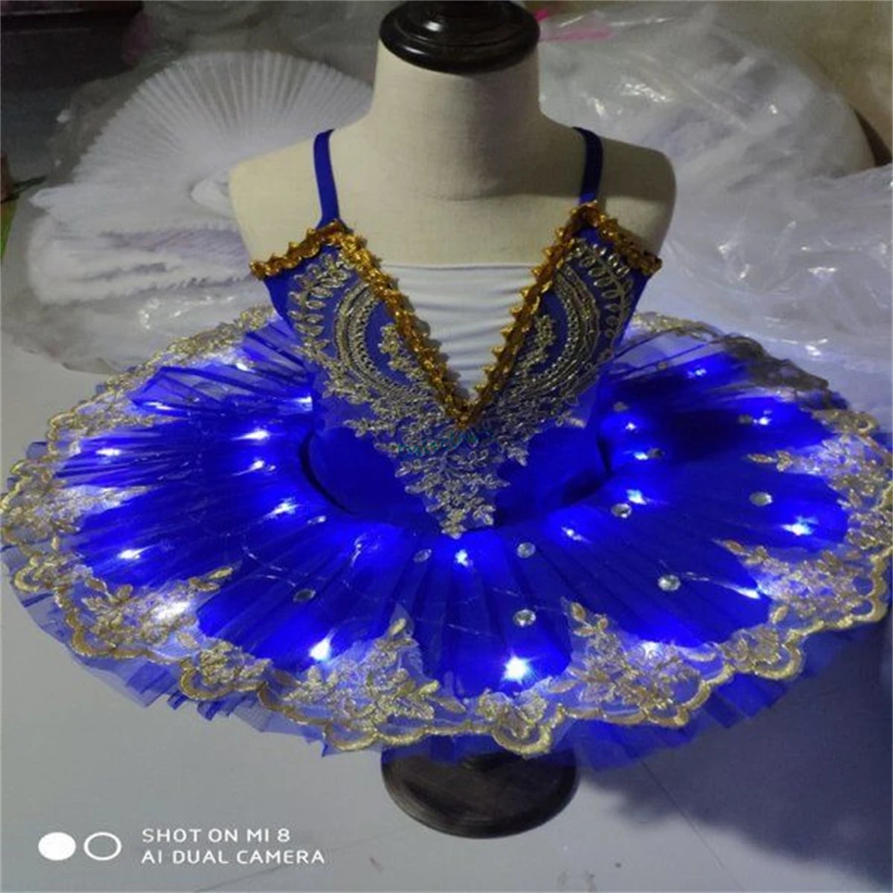 Светодиодная подсветка профессиональный женский костюм платье балерины детское
