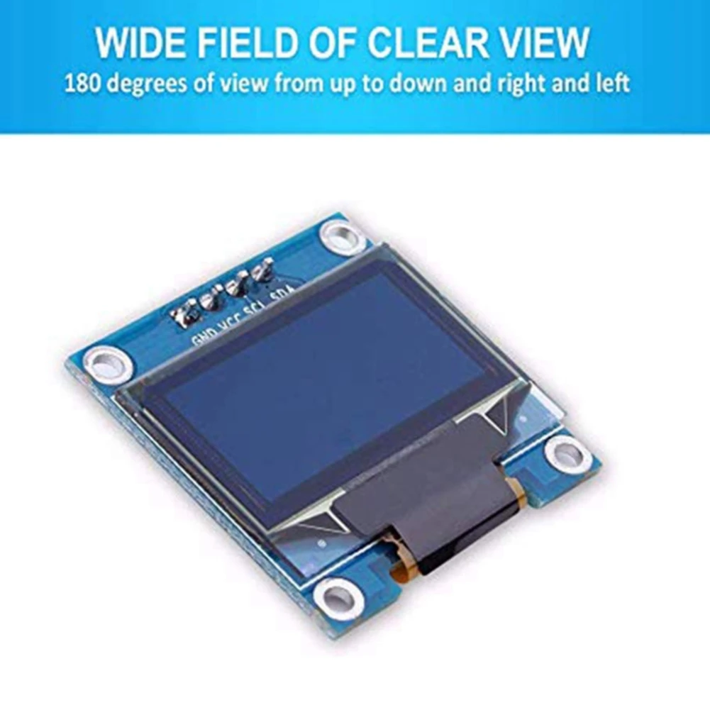 5PCS 0.96 Inch 4-Pin I2C IIC Communication 128X64 OLED Display Module Blue | Компьютеры и офис