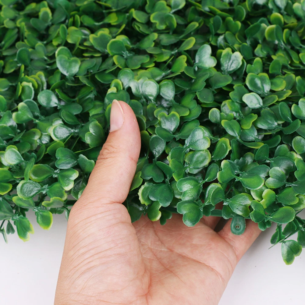 

1pc Artificial Grass 40x60cm Walls Foliage Hedge Grass Mat Greenery Panels Fence High Quality Simulated Lawn Garden Decorations