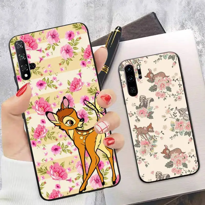 

Disney Cartoon Bambi Phone Case for Huawei P30 40 20 10 8 9 lite pro plus Psmart2019