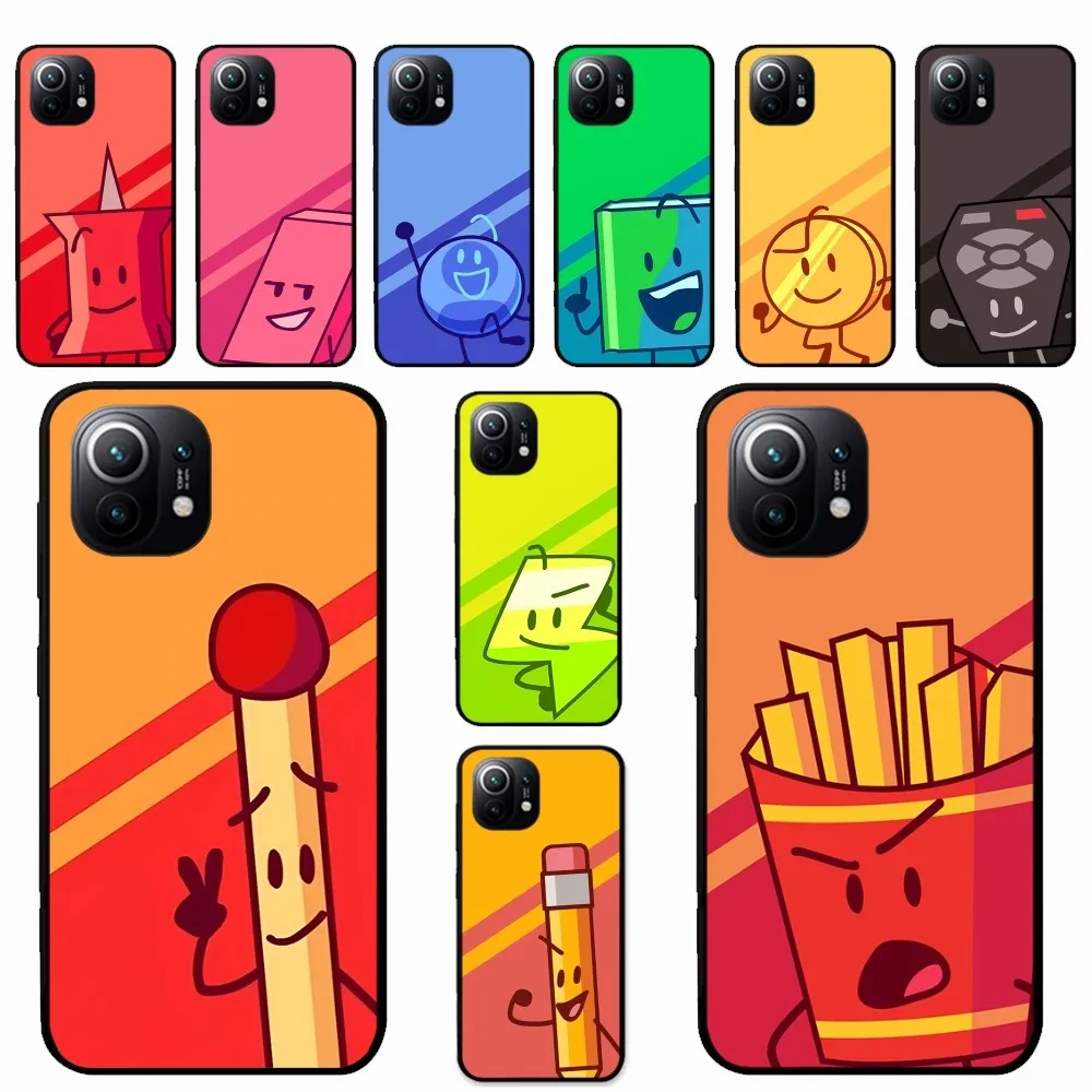 Bfdi Battle For Dream Island Phone Case Xiaomi Mi 5X 8 9 10 11 12 Lite Pro 10T PocoX3pro PocoM3 Note