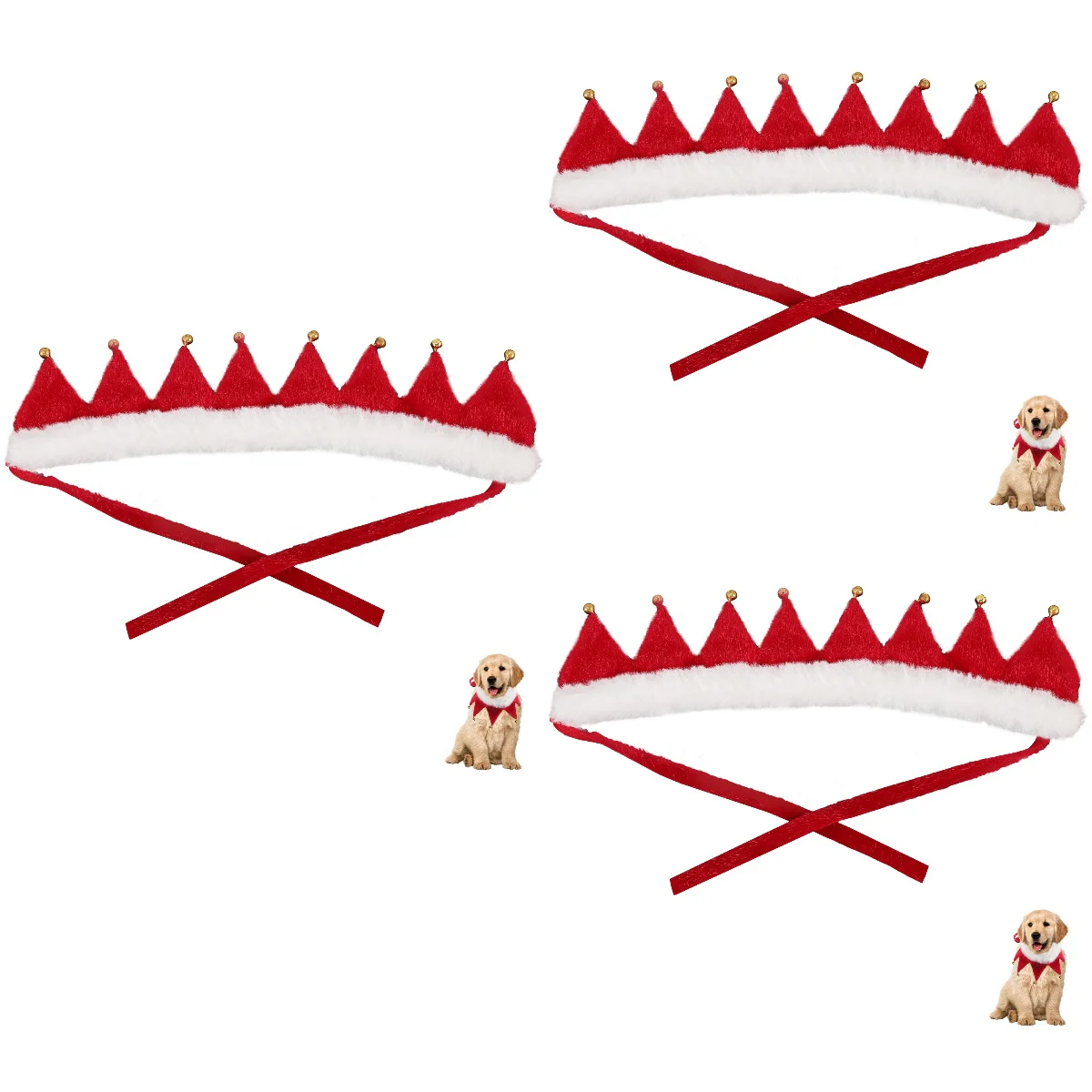 

Collar Dog Pet Holiday Collars Puppy Christmas Cat Scarfdogsbib Accessories Bell Supplies Ties Bunny Party Neckwear Bells Jingle