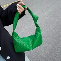 retro simple bag women 2022 new fashion casual diagonal woven bag shoulder armpit small square bag handbags women bags