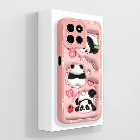 Чехол для Honor X6 X6S X6A, мультяшная камера с полным покрытием, мягкие силиконовые чехлы для Huawei Honor X 6, защитные задние крышки