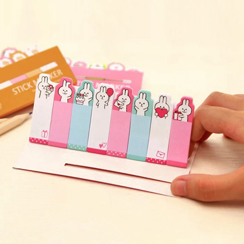 

Cute Animals Sticky Notes Memo Pad Diary Stationary Flakes Scrapbook Index bookmarks Decorative Cartoon Kawaii N Times Sticky