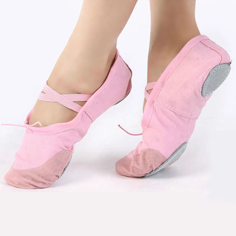 

Girls Ballet Shoes Classical Canvas Soft Sole Dance Gymnastics Yoga Shoes Kids Dance Shoes For Children's Ballerinas