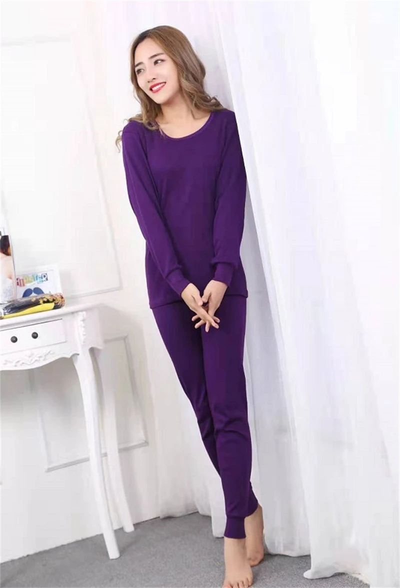 Thermal Underwear Men's Fleece Lined Thermal Underwear Set Cycling Skiing Base Layer Winter Warm Long Shirts & Tops Bottom Suit