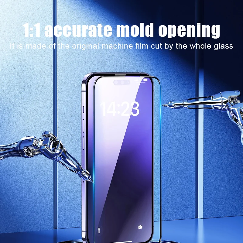 4 шт. для iPhone 14 plus 15 pro max закаленное стекло 13 11 12 mini XS X XR защита экрана Защитная