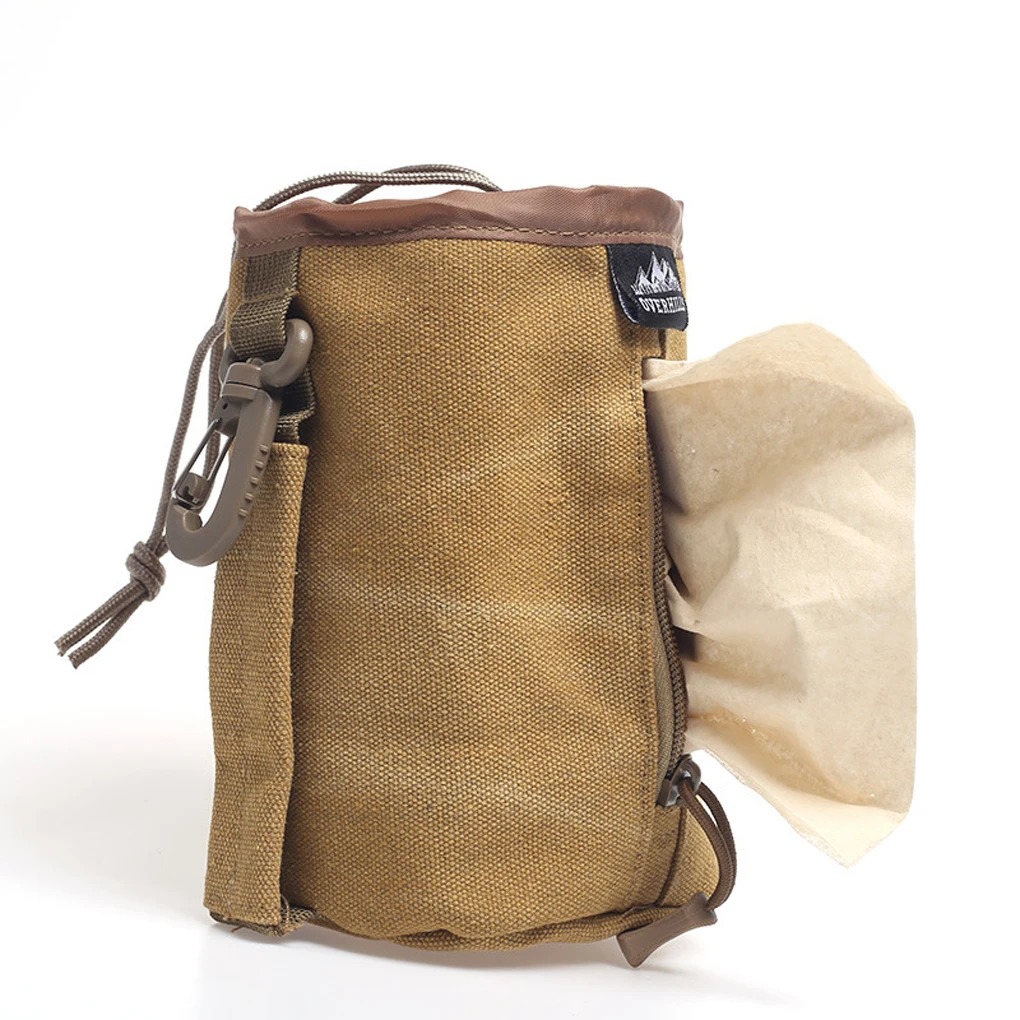 

Сумка для салфеток для кемпинга, портативная уличная холщовая салфетка, настенный диспенсер для бумажных полотенец, держатель-органайзер н...