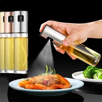 stainless steel olive oil sprayer bottle leak proof grill bbq sprayer oil dispenser bbq cookware sauce storage bottle tools